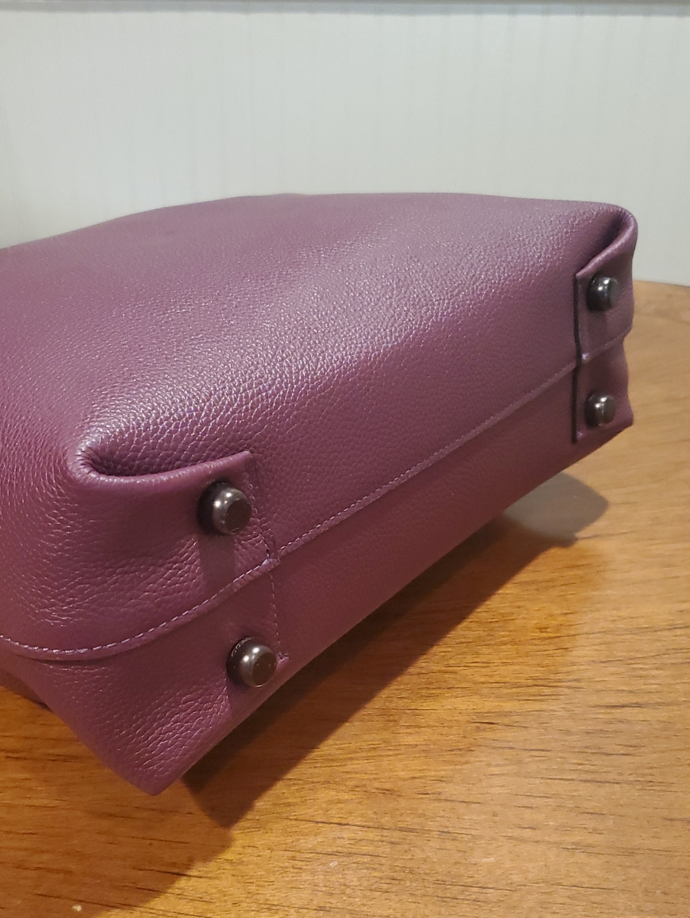 Like NEW Coach Plaza Tote In Boysenberry - Picture 9 of 14
